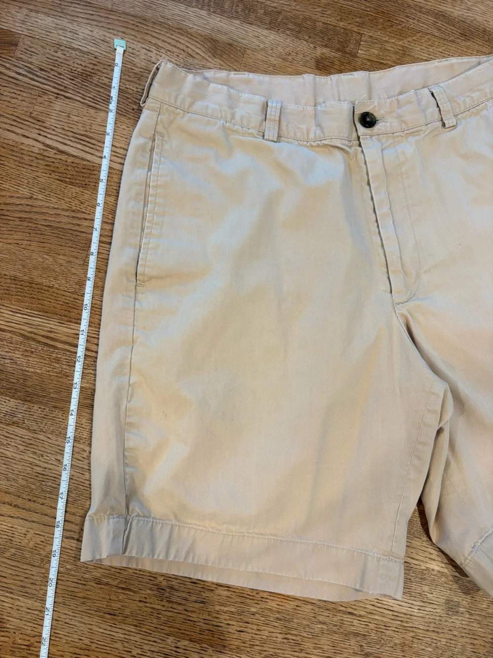 Brooks Brothers Light Beige Flat Front Chino Shorts